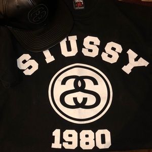 VNTG Stussy T-Shirt  § Matching Hat (Bundl)🔶